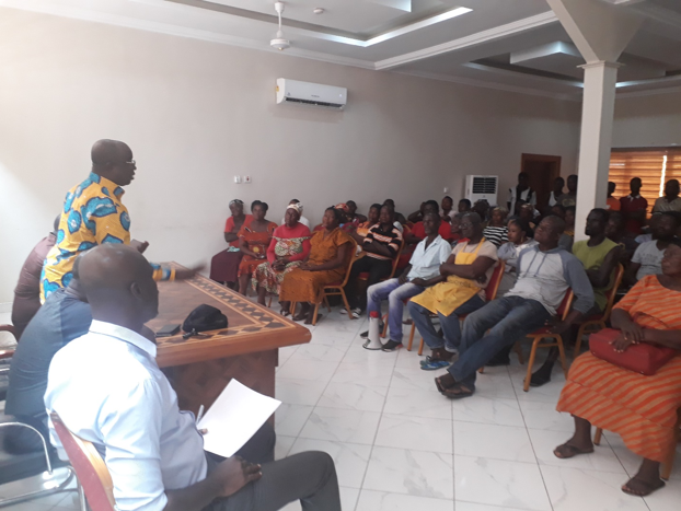 KUMASI MAYOR INTERACTS WITH ASAFO MARKET FIRE VICTIMS